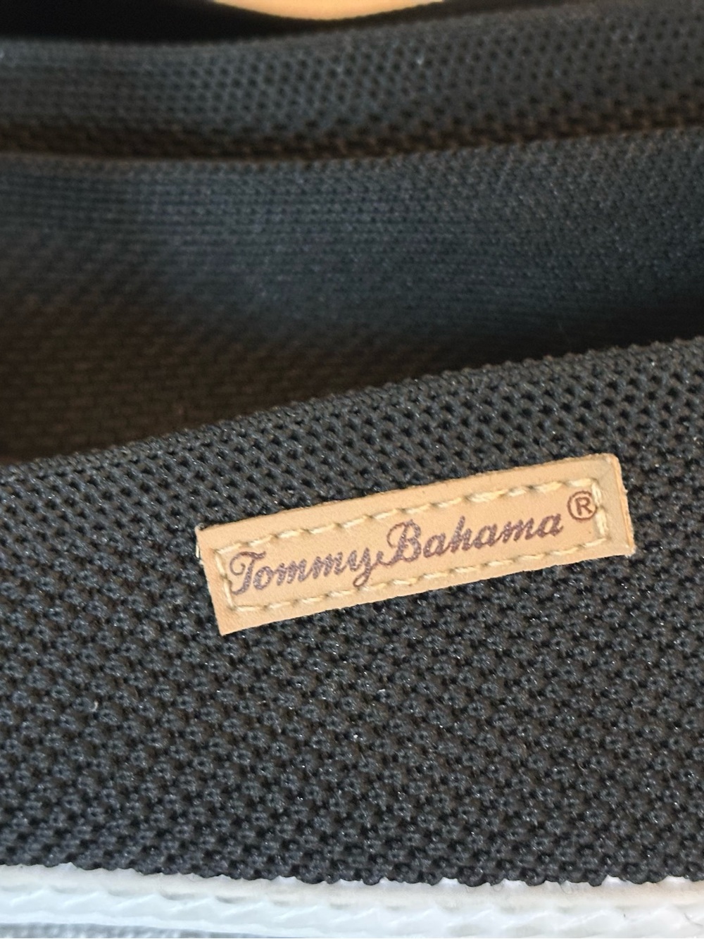 Tommy Bahama Black Knit Slip-On Shoes Women’s Size 8 Lightweight Comfort Flats - Picture 4 of 7